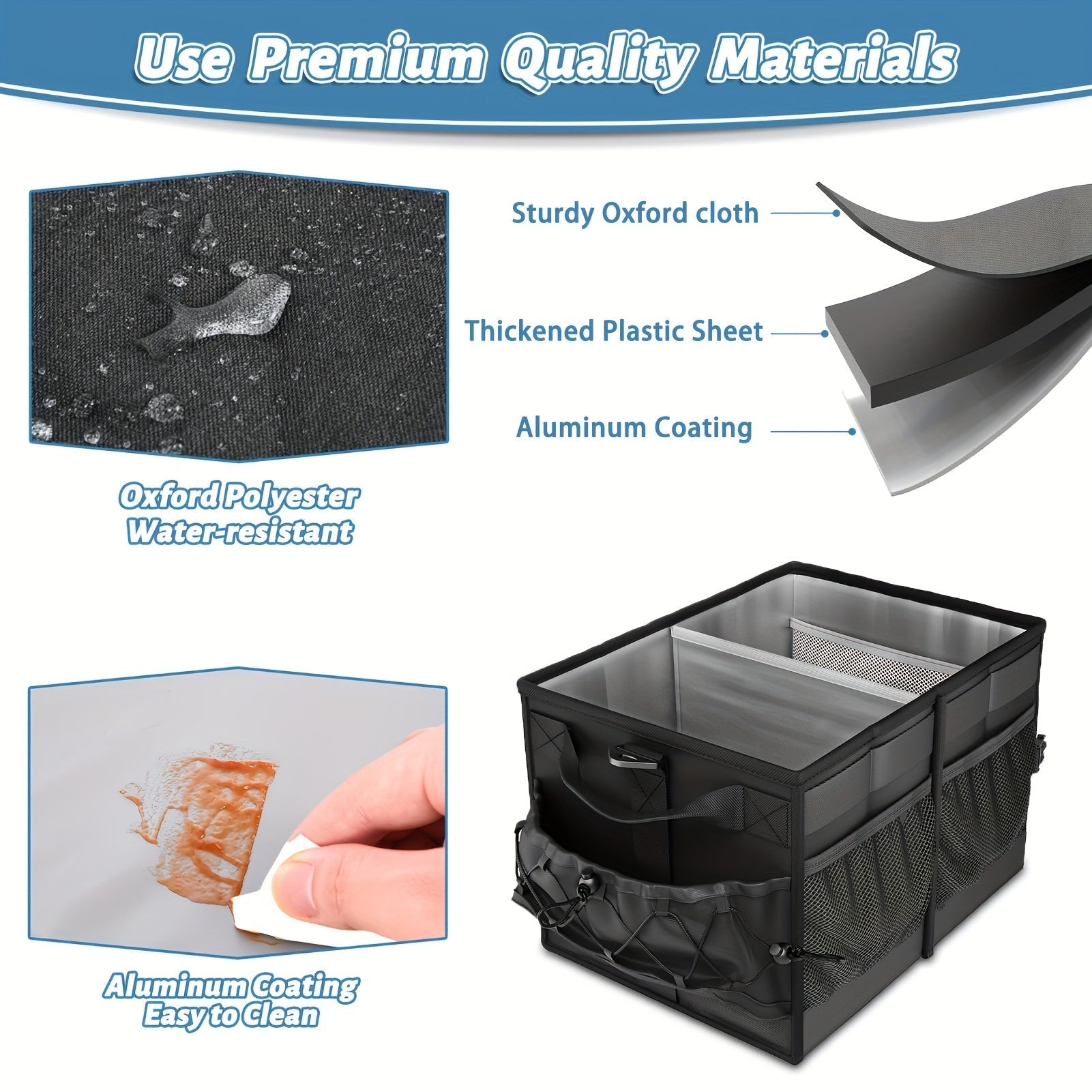 BBQ Grill Caddy with Towel Holder & Pockets