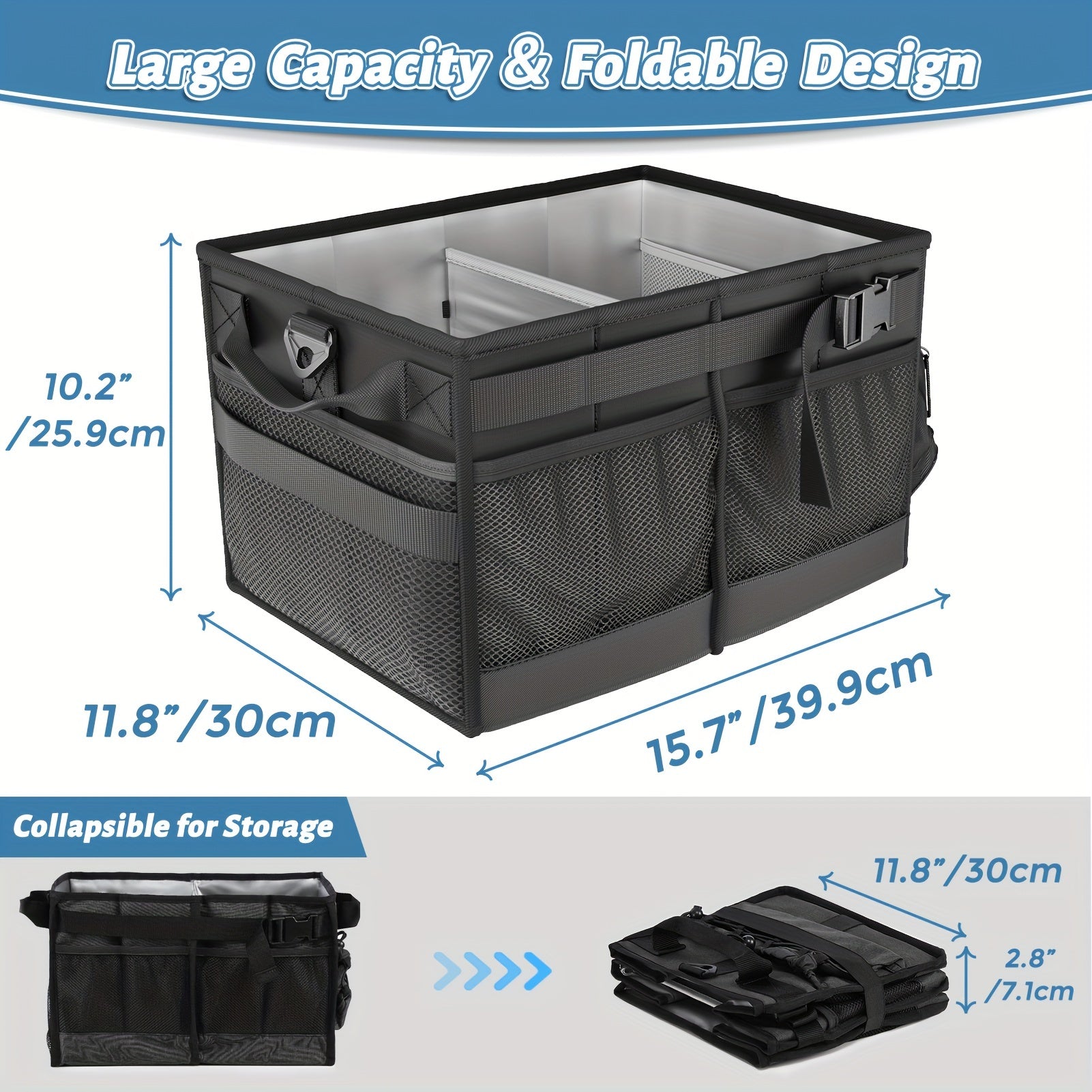 BBQ Grill Caddy with Towel Holder & Pockets