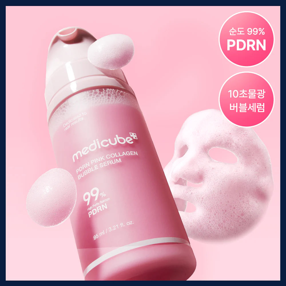 Medicube PDRN Pink Collagen Bubble Serum