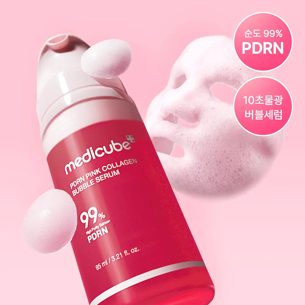 Medicube PDRN Pink Collagen Bubble Serum